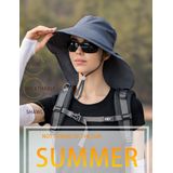 Mulheres De Largura Grande Brim Sun Hat Balde Chap U De Ver