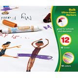 Crayola Ultra Clean Marcadores Laváveis (12 Pack) Bulk Marke