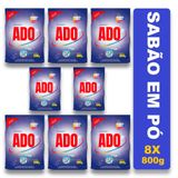 8 Sabão Em Pó Ado Lavagem Perfeita Perfumado Pro 800g