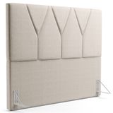 Cabeceira Cama Box Casal King 195cm Aura Linho W01 Cru - Mpozenato