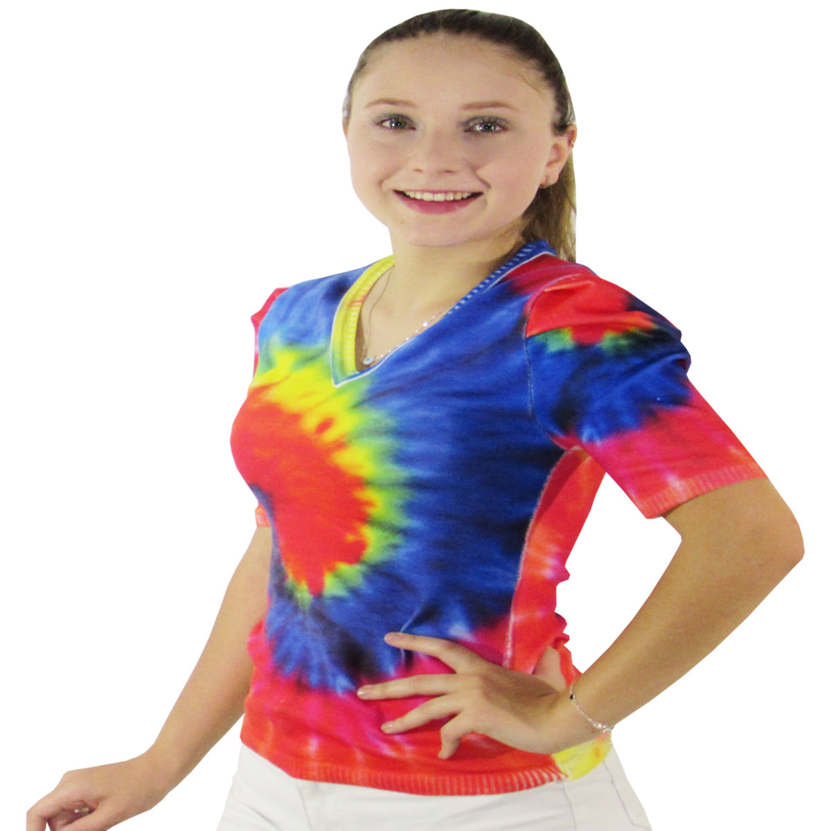 Camiseta tie dye store feminina