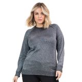 Sueter Tricot Lurex Secret Glam Preto Plus G4