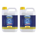 Kit 2 Crisfloc Clarificante 5 litros Cris Água Para Piscina