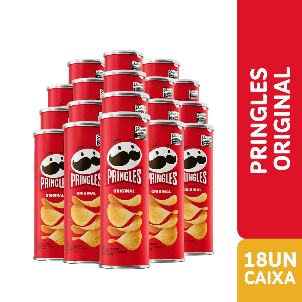 Combo Batata Pringles Original 18 Unidades