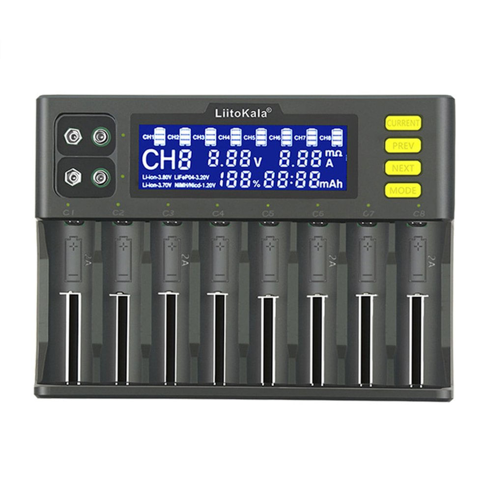 Carregador De Bateria Lii-s8 Li-ion 3.7v Nimh 1.2v Li-fepo4 3.2v I