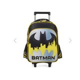 Mochila Infantil Com Rodinha Batman Grande Amarela