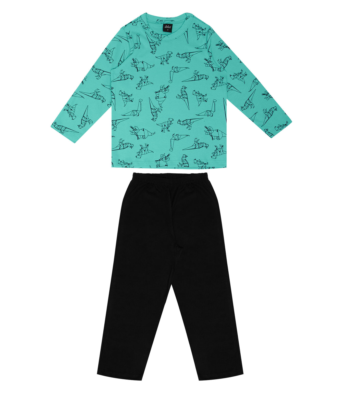 Pijama Dino Masculino Select Verde 10