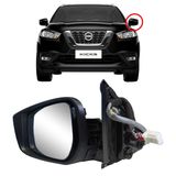 Retrovisor Esquerdo Nissan Kicks 17 A 24 Com Seta Metagal