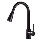 Torneira Cozinha Monocomando Gourmet Ducha Extensível Preta