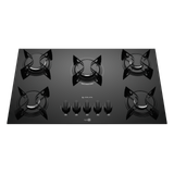 Fogão Cooktop 5 Bocas Preto Com Mesa Vidro Atlas Agile Up Bivolt