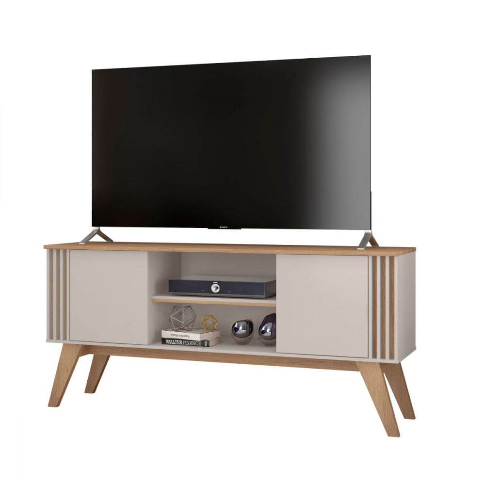 Rack Vitta Tv 65 Polegadas Off White Cedro Frade Grappa