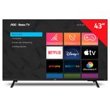 Smart Tv Aoc 43 Polegadas Dled Hd Roku 43s5135-78g