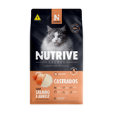 Ração Gatos Nutrive Select Castrados Salmão E Arroz 10,1kg