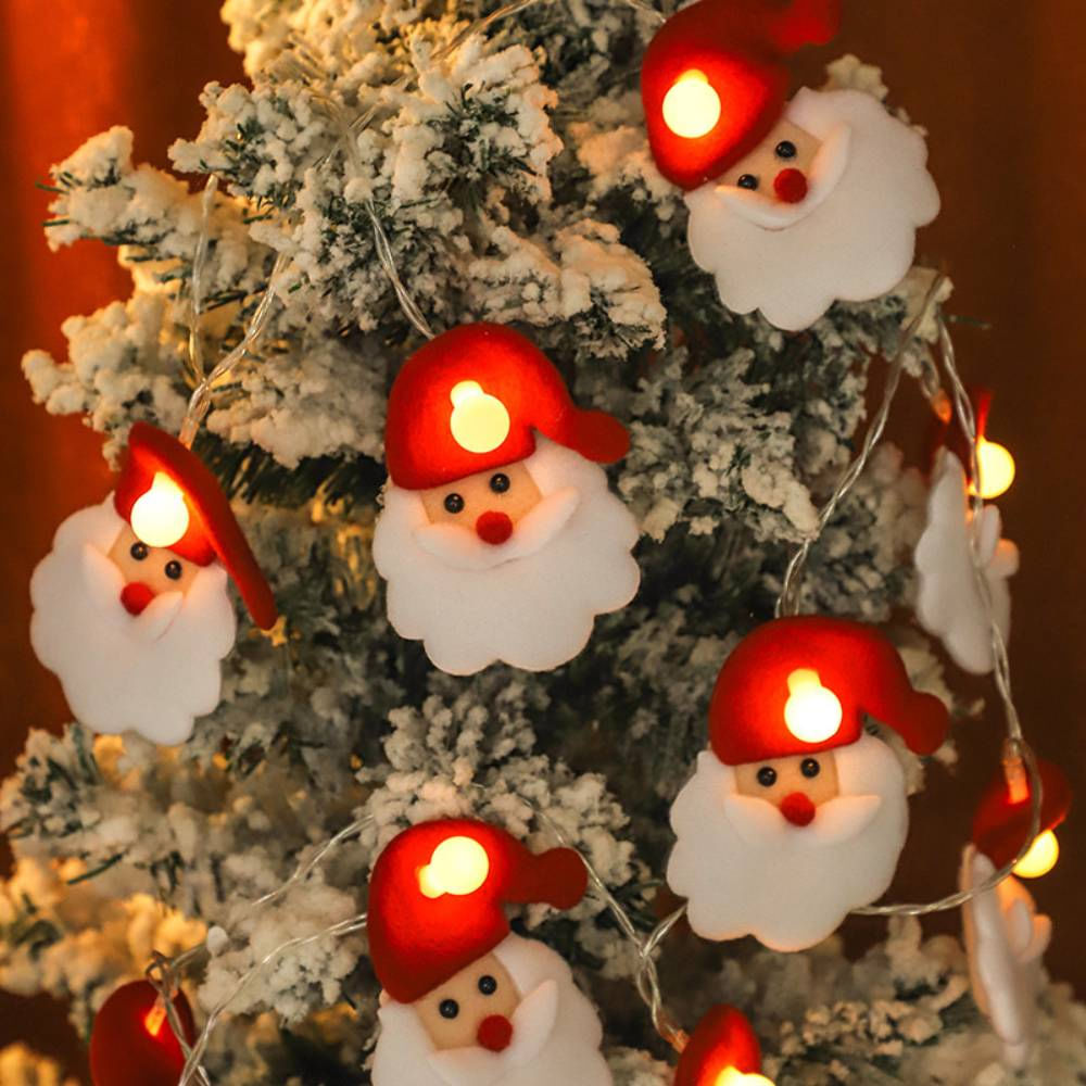 Led Christmas Light String, Veado Árvore De Natal Papai Noel