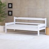 Sofa Cama De Madeira Maciça Cor Branco