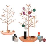 2 Pcs Retro Jewelry Tree Organizer Para Colares E Brinco
