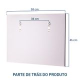 Espelho Redondo Para Banheiro Com Armário Vermelho Com Barra Vertical