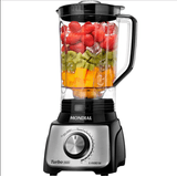 Liquidificador Mondial Turbo 3l 12vel 1100w C/ Filtro L-1100 - 5877-01 Preto/inox 110 Volts