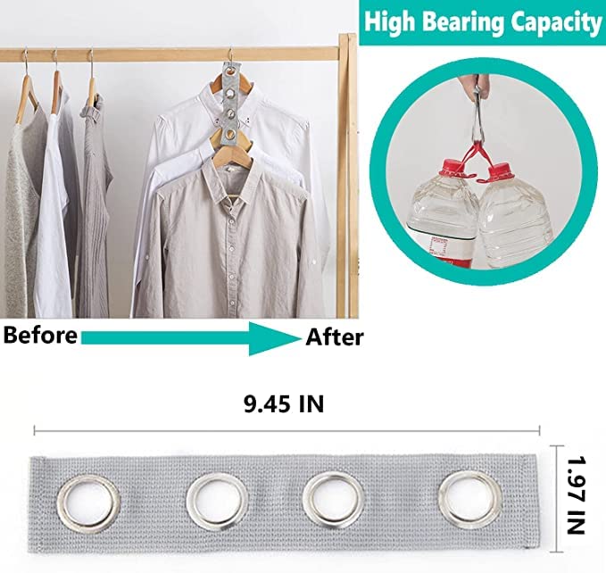 Kleverise 20 Pcs Espaço Saving Closet Hanger Connector Exte