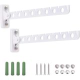 Suporte De Parede Cabide De Roupa Cabide De Lavanderia Secador Rack Branco Re