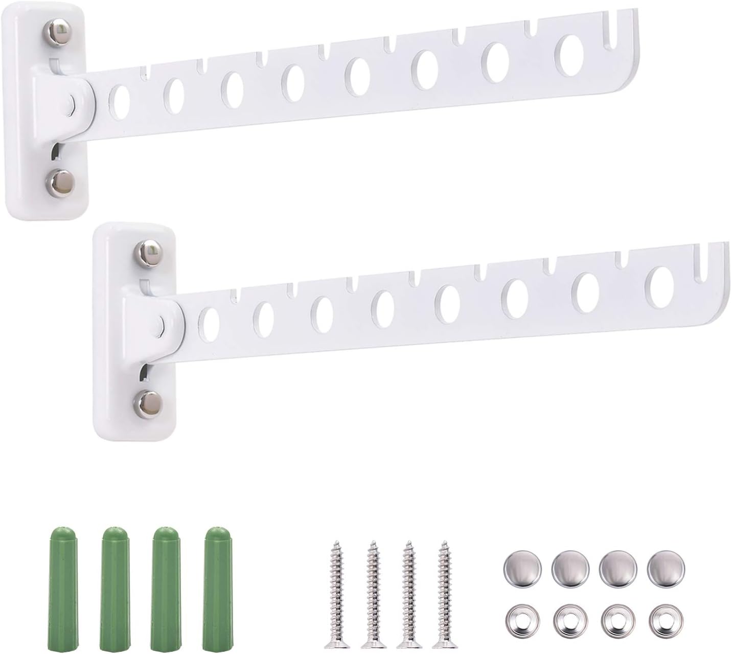 Suporte De Parede Cabide De Roupa Cabide De Lavanderia Secador Rack Branco Re