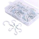 70 Pack Pequeno Branco Copo Ganchos Ao Ar Livre String Light Pátio Hoo