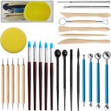 Ferramentas De Argila De Polímero Com Caixa Kit De Ferramentas De Cerâmica 27pcs Pontilhamento