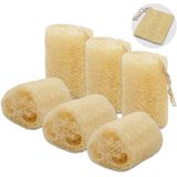 Esponja De Bucha Natural Orgânica Não Branqueada 6 Pcs Luffa Em Bu