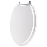 Assento Sanitario Poliester Convencional Oval Branco