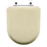 Assento Sanitário Almofadado Omega Creme Para Vaso Deca