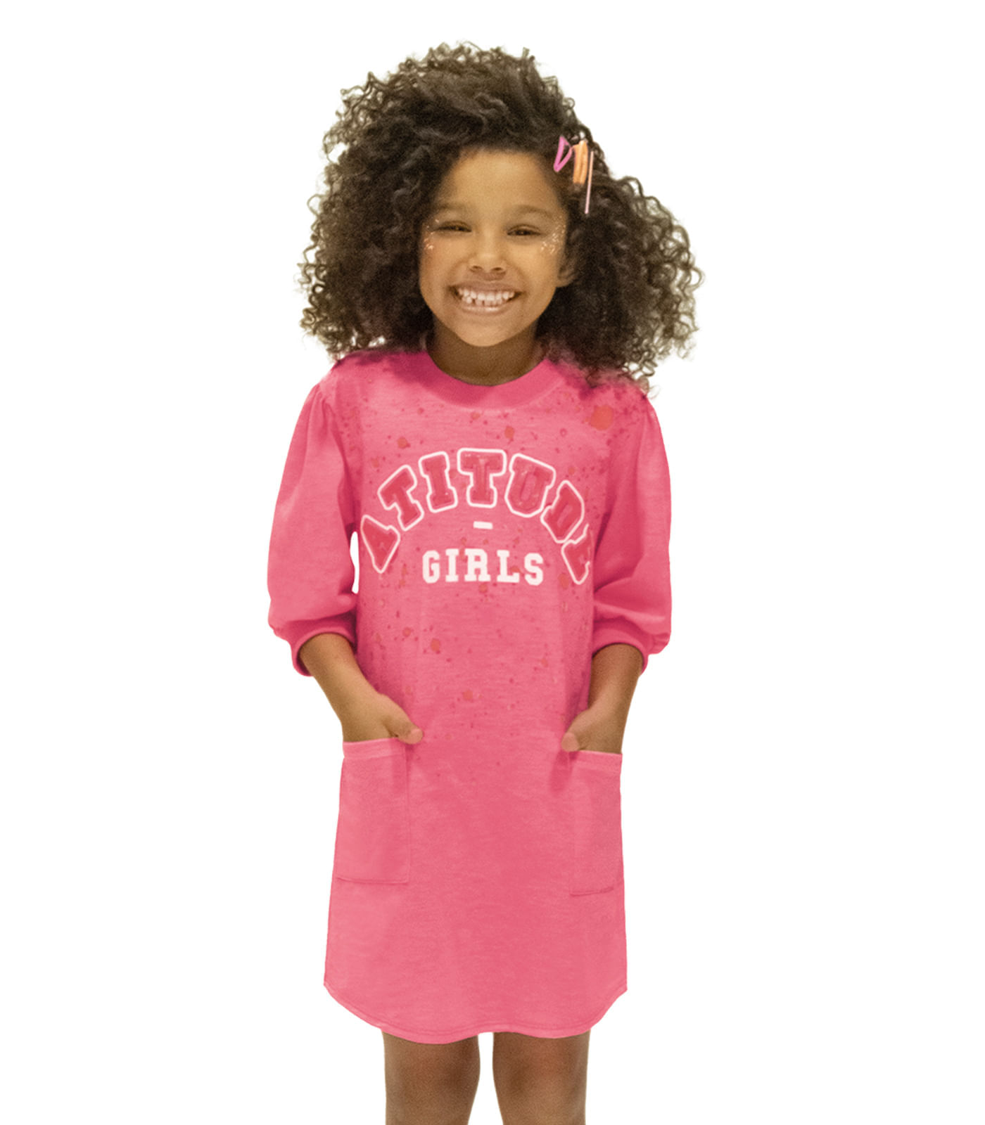 Vestido Infantil Atitude Rovitex Kids Rosa 6