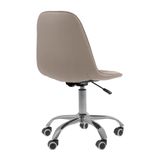 Cadeira Office Eiffel Botonê Ajustável Base Giratória - Bege