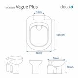 Assento Sanitario Fechamento Lento Vogue Plus Branco Para Louça Deca