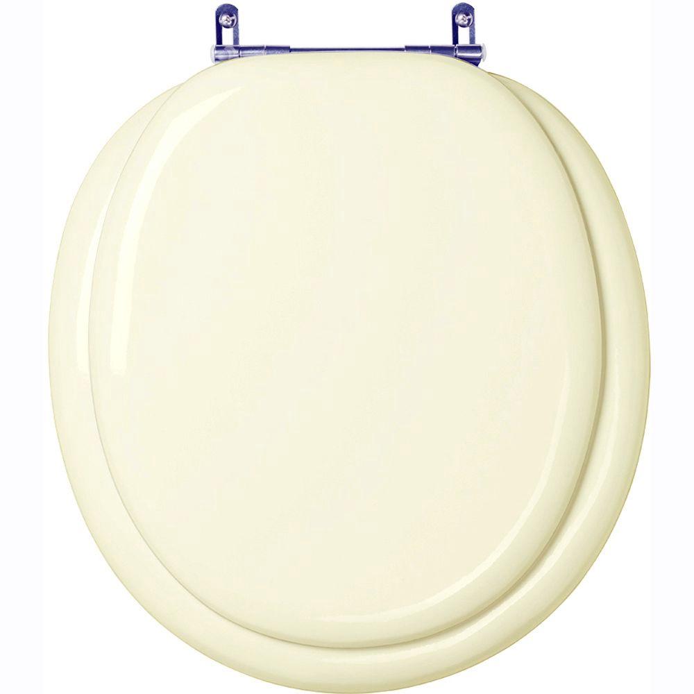 Assento Sanitario Almofadado Convencional Oval Bone (bege Claro) Para Vaso Ideal Standard