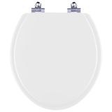 Assento Sanitário Fechamento Lento Convencional Oval Branco Para Louça Logasa