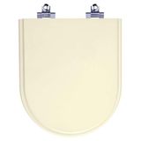 Tampa De Vaso Sanitario Com Amortecedor Carrara Creme Para Bacia Deca