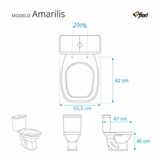Tampa De Vaso Sanitario Com Amortecedor Amarilis Branco Para Bacia Fiori