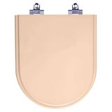Tampa De Vaso Sanitario Com Amortecedor Carrara Rosa Floral Para Bacia Deca