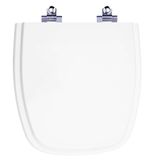 Tampa De Vaso Sanitario Com Amortecedor Fit Branco Para Bacia Celite