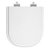 Assento Sanitario Poliester Antibacteriano Com Amortecedor Vogue Plus Branco Para Vaso Deca