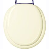 Tampa De Vaso Sanitario Almofadada Convencional Oval Pergamon (bege Claro) Para Bacia Celite