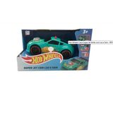 Hot Wheels Carro Super Jet Verde Com Luz E Som - Br1822 - Multikids