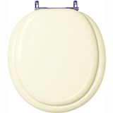 Tampa De Vaso Sanitario Almofadada Convencional Oval Biscuit (bege Claro) Para Bacia Incepa