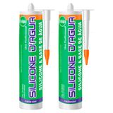 Selante Acrilico Marrom Sbrix Preenchimento Fissuras Trincas 450g 2 Unidades