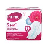 Absorvente Intimus 2 Em 1 Cobertura Suave Com Abas 8 Unidades