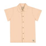 Camisa Juvenil Masculina Quadriculada Trick Nick Bege 4