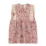 Vestido Infantil Com Flores Trick Nick Rosa M