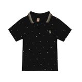 Camisa Polo Infantil Masculina Trick Nick Preto 6