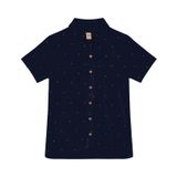 Camisa Juvenil Masculina Viscose Dobby Trick Nick Azul 10