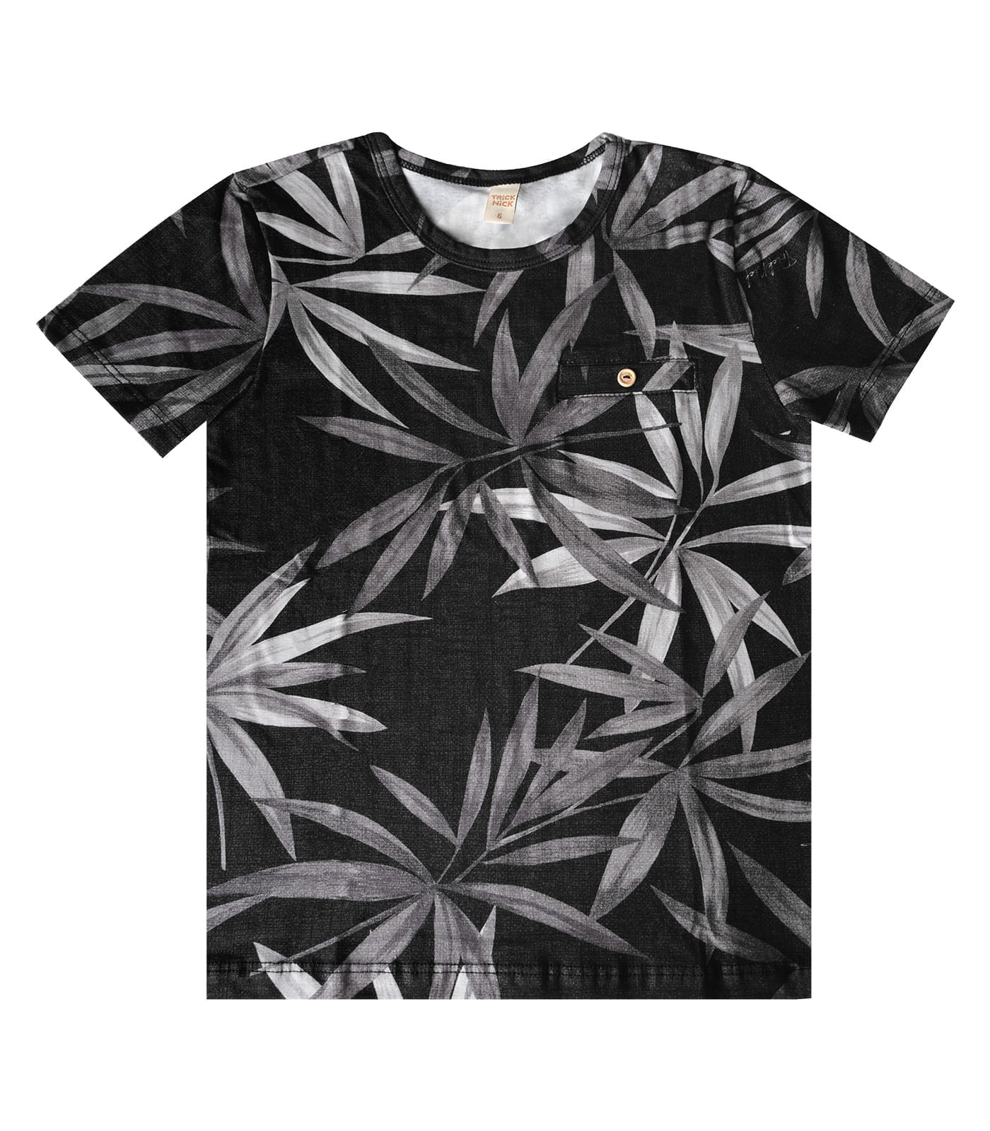 Camiseta Infantil Masculina Estampada Trick Nick Preto 8